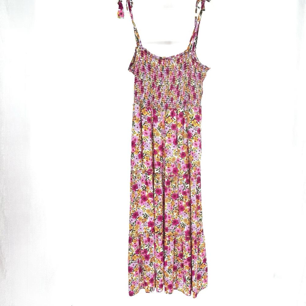 Draper James Women’s Large Floral Long Dress Cottagecore Boho Romantic Maxi